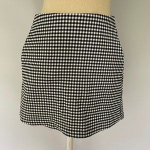 Super Cute Checked Miniskirt